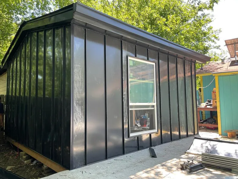 Black standing seam metal wall panels for Roof Inspection in Reading